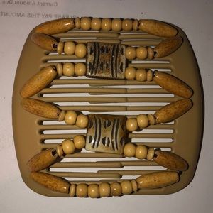 African Butterfly Hair clip- blonde comb